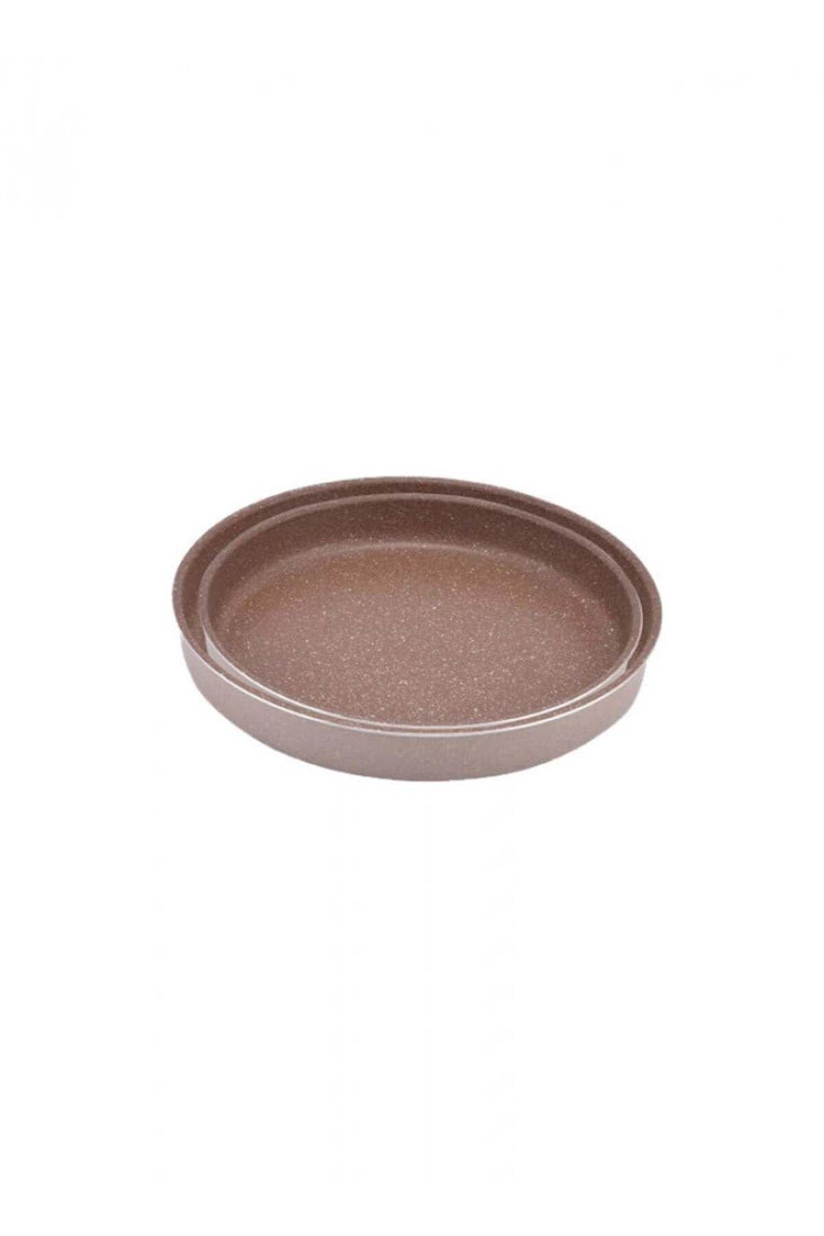MISTER COOK MISTER COOK Mister Cook Granite non-stick Round Oven Tray Set 2 Pieces 34 38cm , Oven Safe: Yes