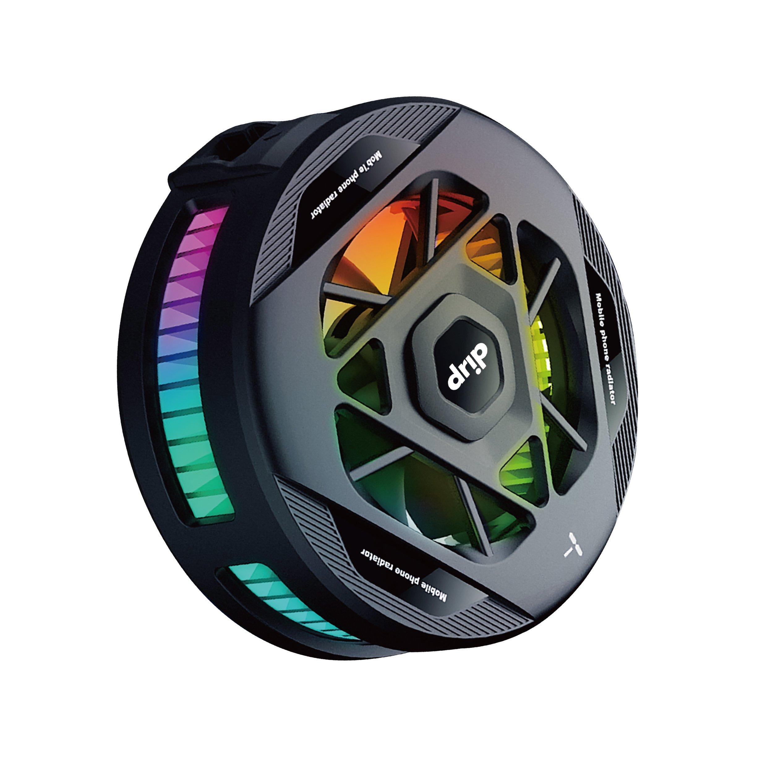 Drip portable magnetic phone cooling radiator with led display ...