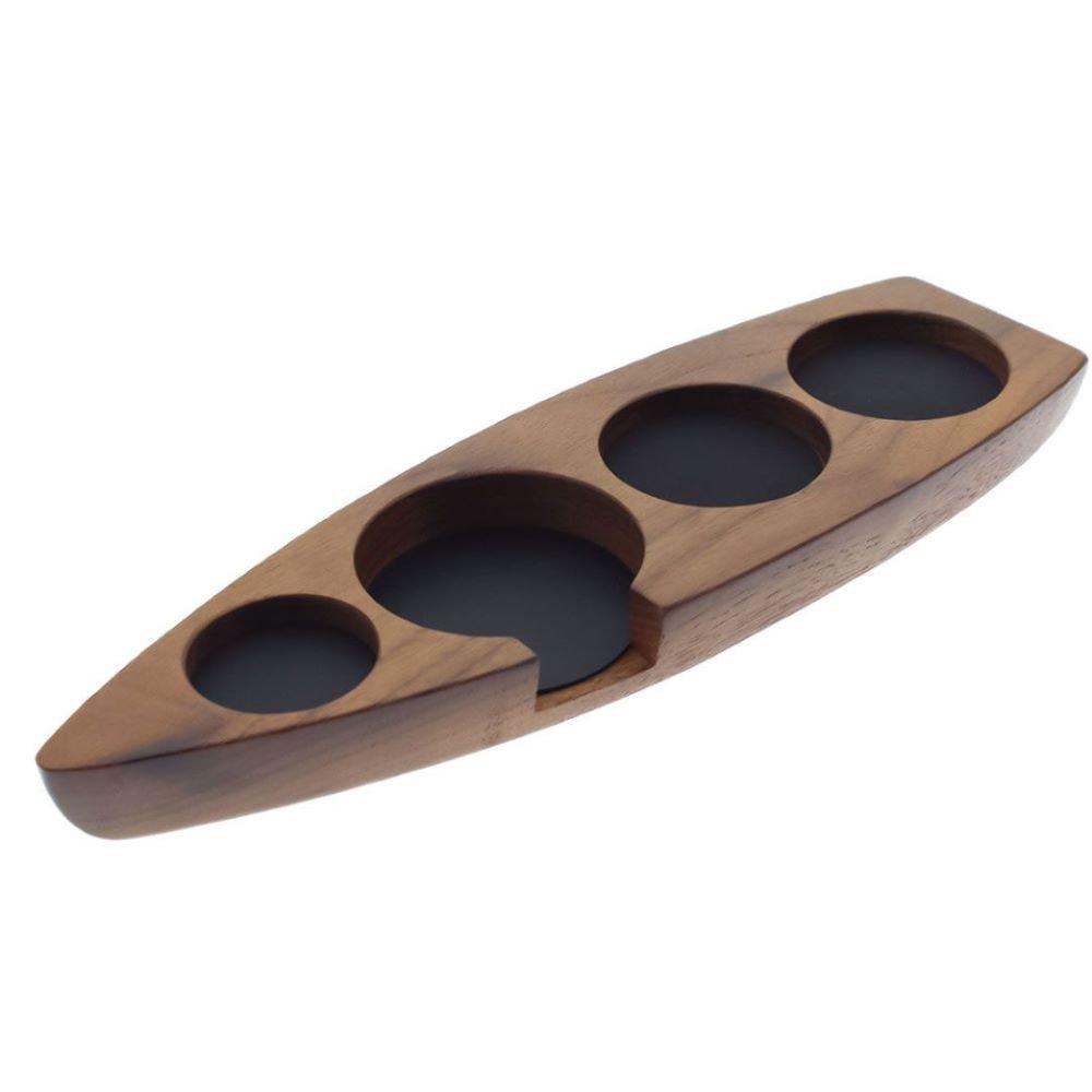 mibru Mibru Coffee Wooden Tamping Base Boat Shape , Coffee Maker Type: ACCESSORIES