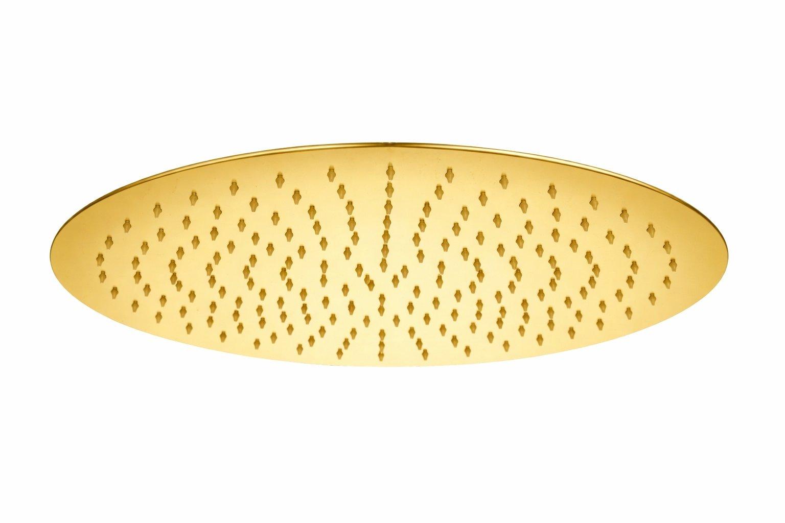 Hesanit stainless steel round shower head 40x40cm gold - eXtra