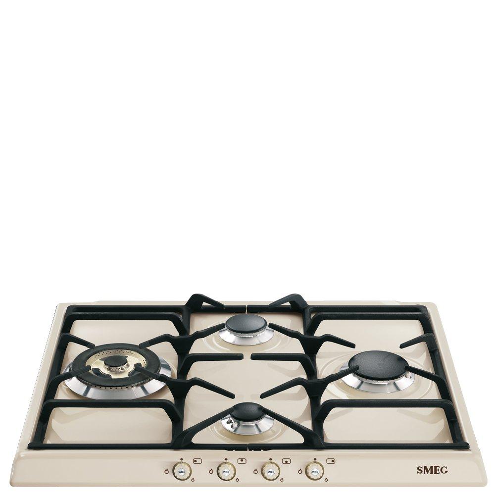 smeg Smeg 60cm built-in Hob 4 Burner Gas Classic Cortina Aesthetic 2 YEARS , Appliance Type: Cooktop / Hob, Fuel Type: Gas, Number of Burners / Zones: 4, Built-in, Knob, 2 Years