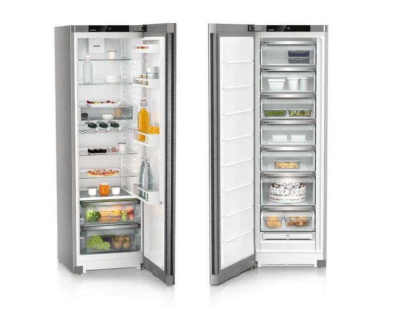 ثلاجة ليبهر 60 سم مزودة بتقنية easyfresh، وتقنية supersilent، وطلاء مقاوم لبصمات الأصابع - فريزر ليبهر قائم بذاته 60 سم مزود بتقنية nofrost بسعة 277 لترًا، مصنوع من الفولاذ المقاوم للصدأ