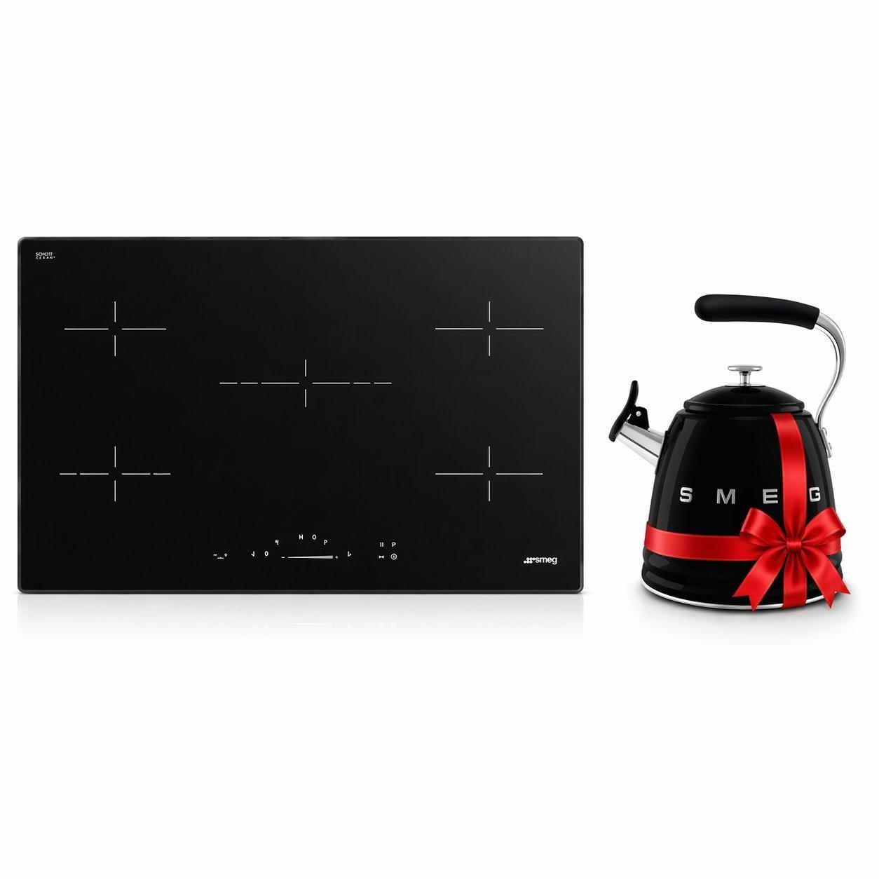 smeg Smeg 90cm Electric Ceramic Hob Profile 5 Zone Smeg Retro Style Stovetop Kettle Liters With Boiling Whistle Alert