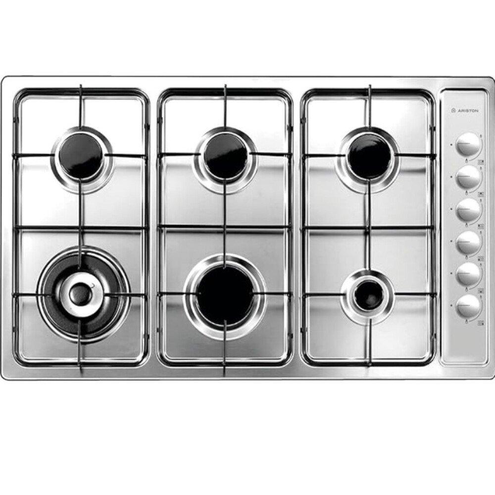 ariston Ariston Gas Burner , Appliance Type: Cooktop / Hob, Fuel Type: Gas, Number of Burners / Zones: 6, Built-in, Knobs, 2 Years, 86×51×40