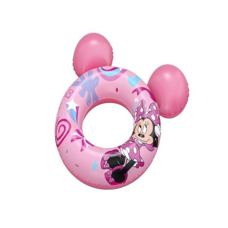 تطفو مع الحبيبة اللطيفة، ميني ماوس، مع أنبوب السباحة القابل للنفخ من disney® splash pal™! تتميز الحلقة القابلة للنفخ بأذني ميني ماوس الأيقونيتين، ويبلغ مقاسها 65 سم (25.5 بوصة) وهي الرفيق المثالي للأ