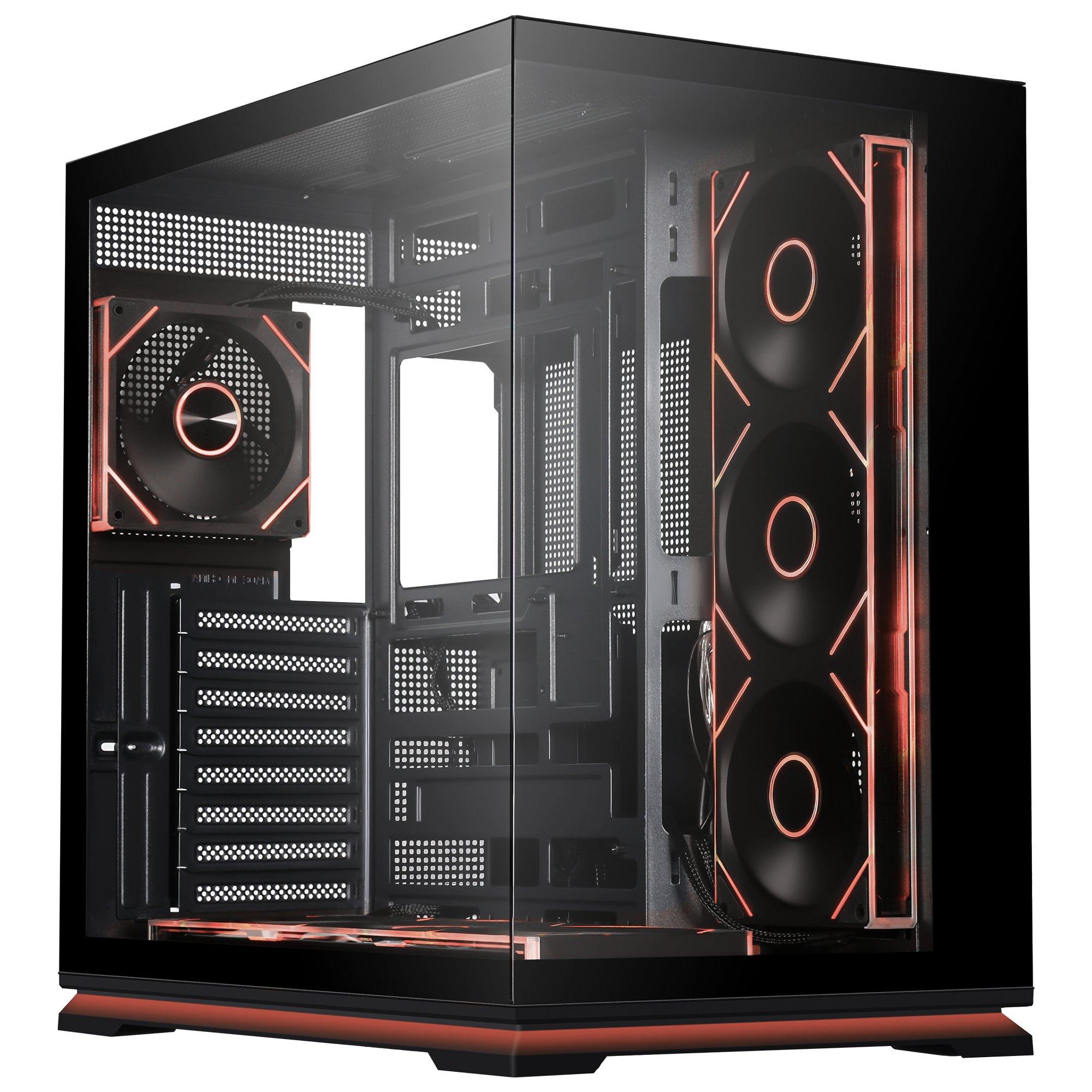 Thermo ruinox rx08 tempered glass atx mid tower with argb gaming ...