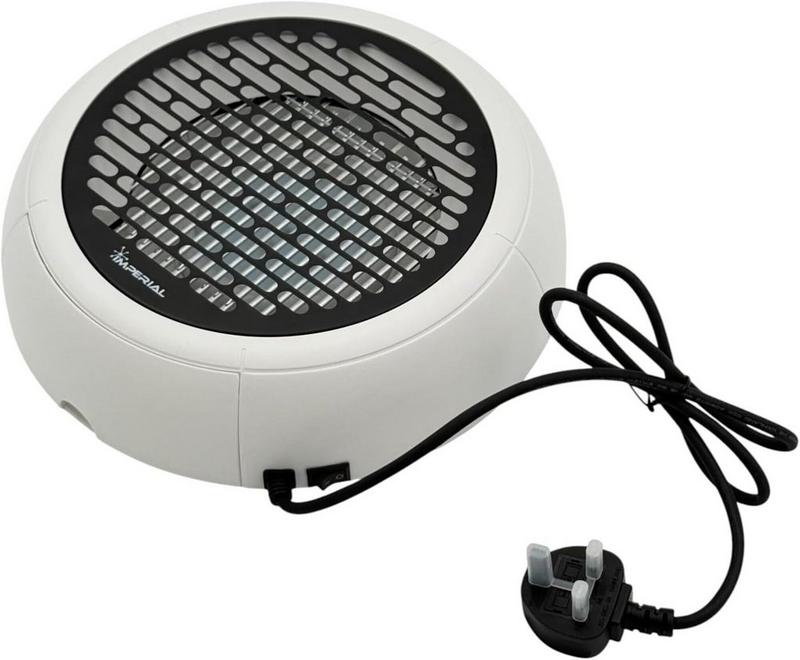 إمبريال مصباح صاعق حشرات LED بتصميم دائري، جهاز كهربائي أبيض للقضاء على الحشرات مزود بضوء الأشعة فوق البنفسجية، مصيدة للبعوض والذباب للاستخدام الداخلي تعمل بجهد 220–240 فولت، جهاز لمكافحة الحشرات بدون