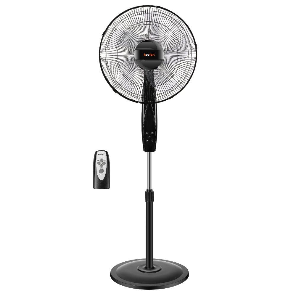 Koolen Digital Stand Fan with Remote Control, 130W, 16 Inch, 3 Speeds ...
