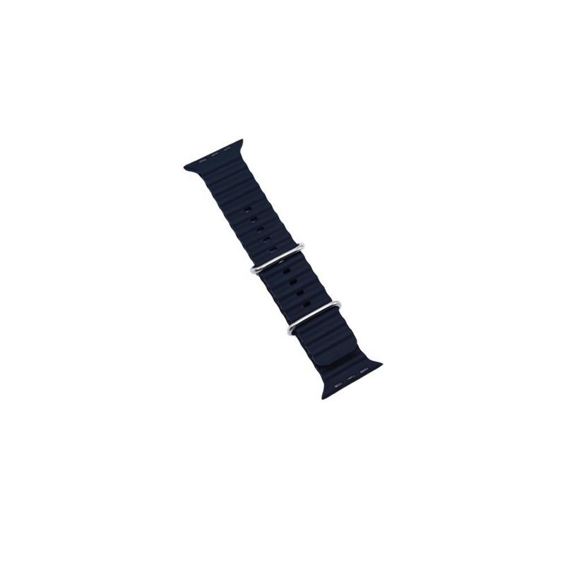 Levore ocean silicone watch band for apple watch 44/45/49mm lwb33 - black