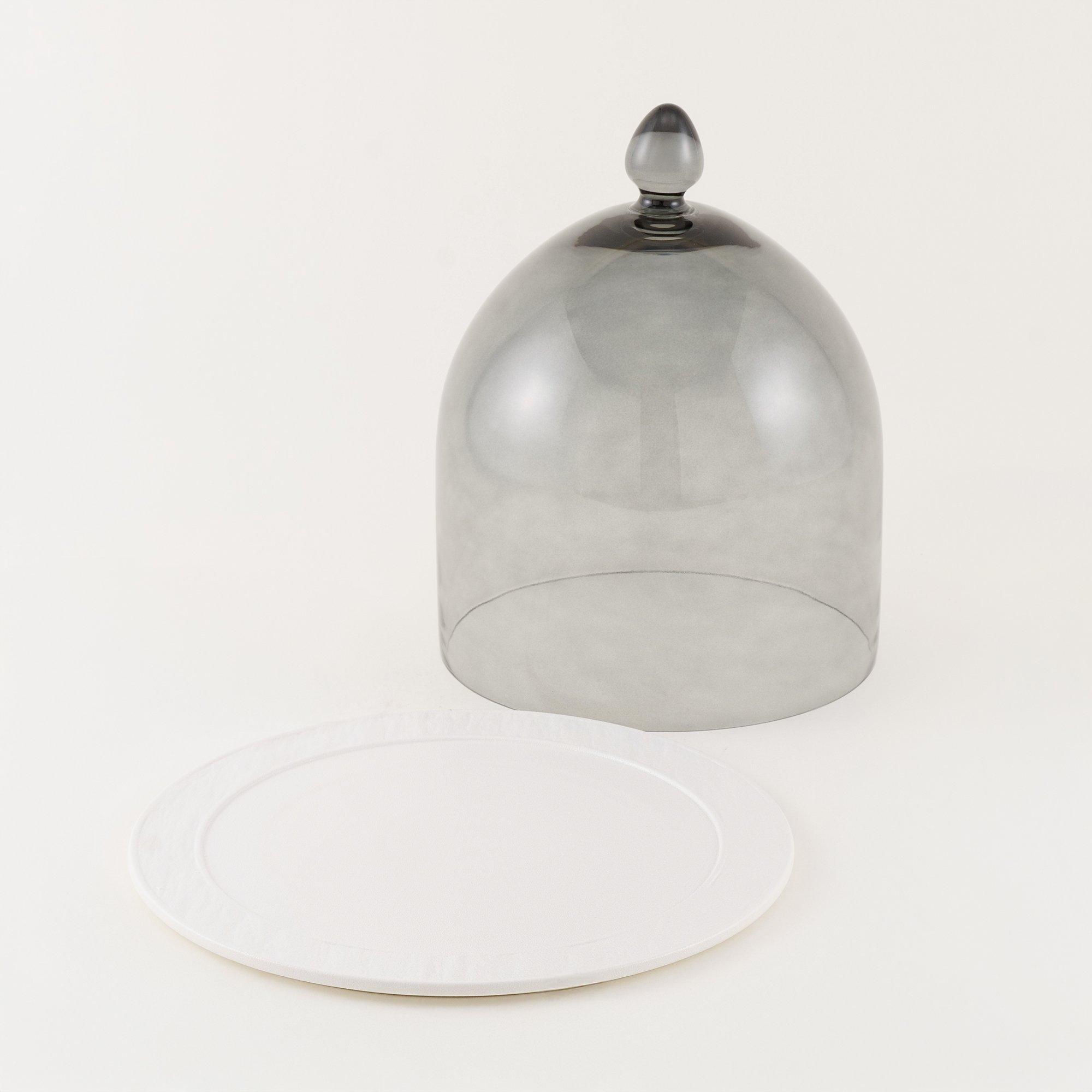 Qurtuba collection la mesa serving platter with glass lid, 30 cm - eXtra