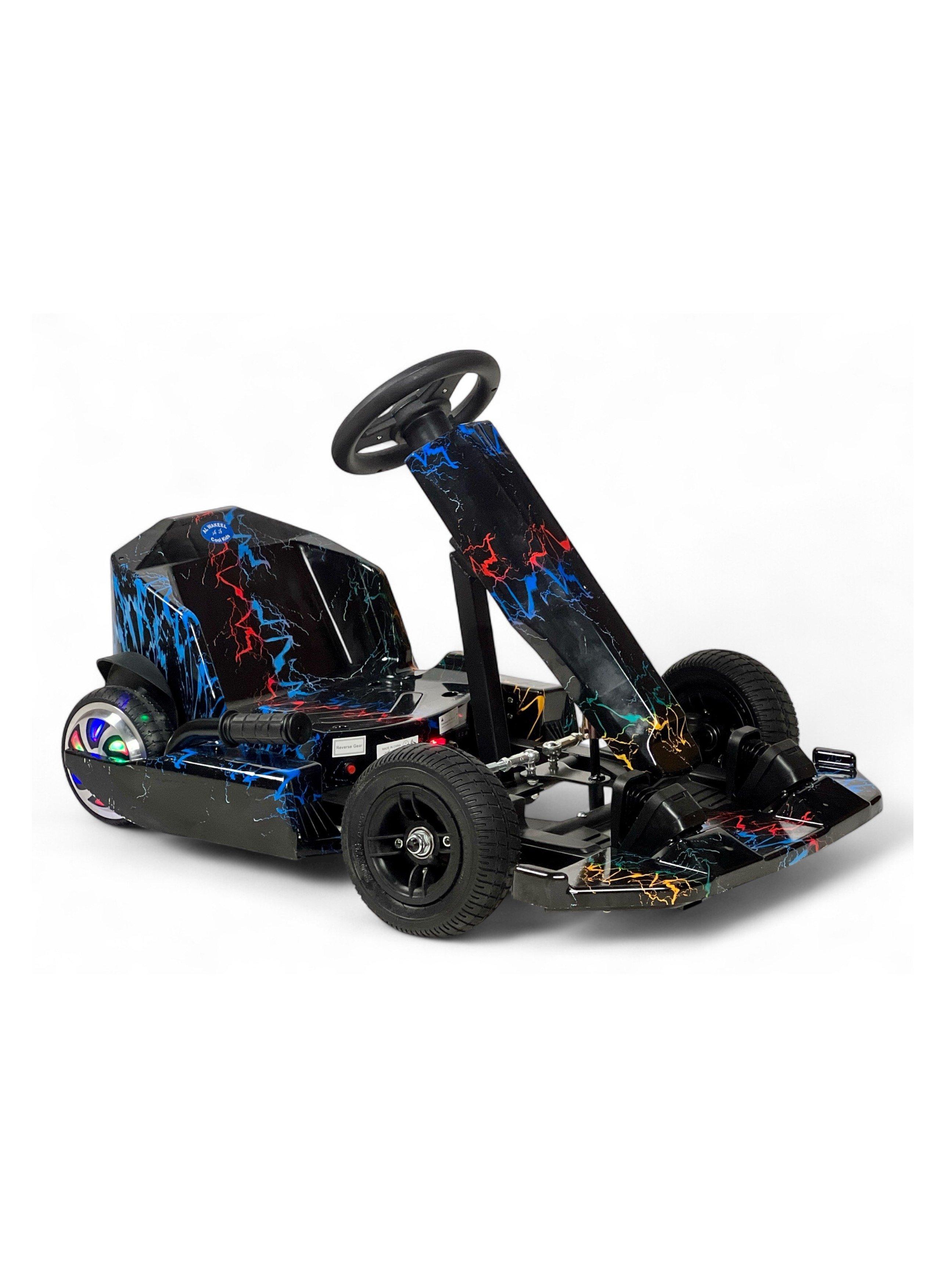 ALBADER Drift Car for Kids, 36V Electric Ride On Drift Car, Crazy Kart with LED Wheels, Bluetooth Music, 3 Forward Speeds, Reverse Gear, High Torque Motor, Air Filled Tires, Hand Brake, 4 Wheel 1