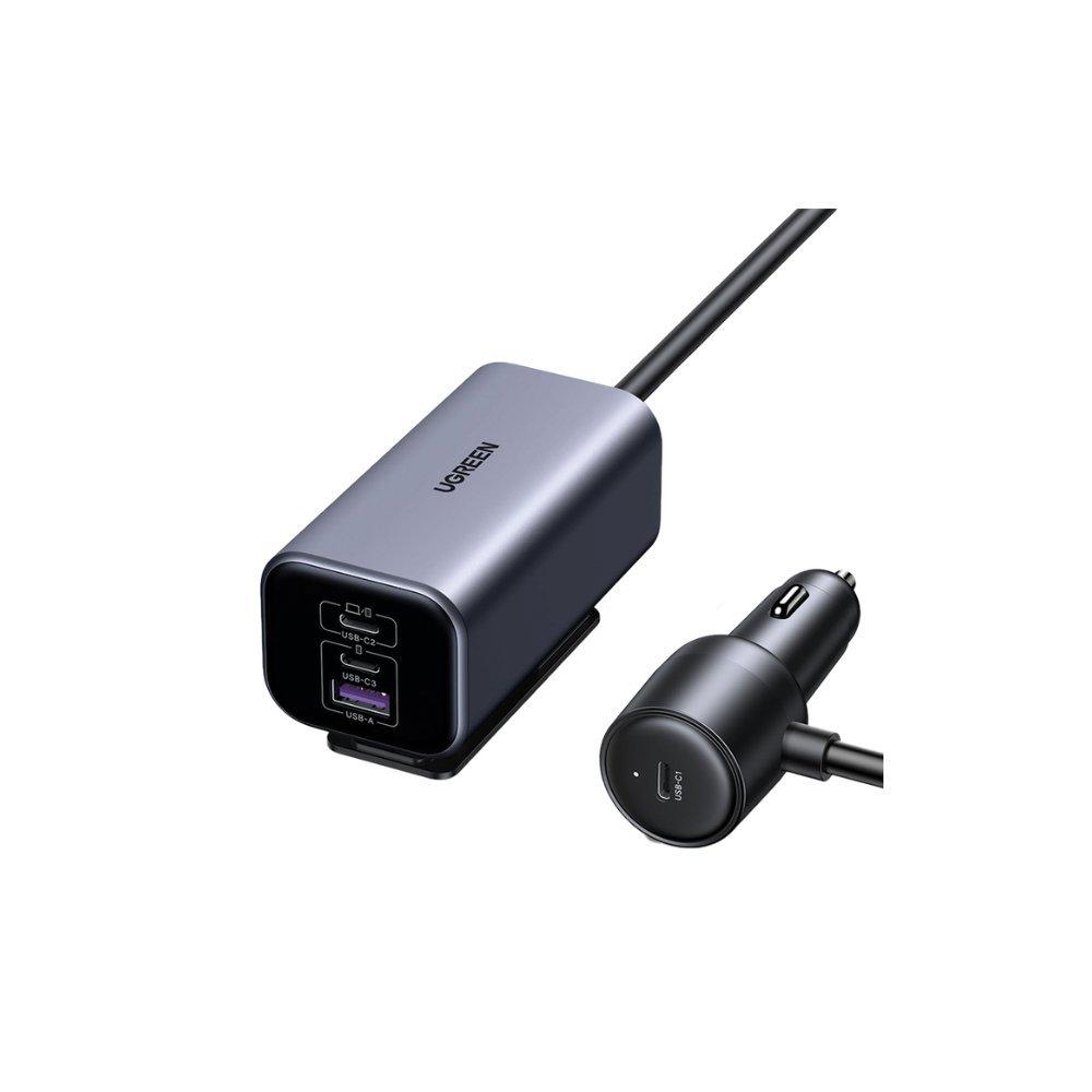 Ugreen UGREEN Car Chager Extened Hub Gan 3 usb-c And Usb Ports