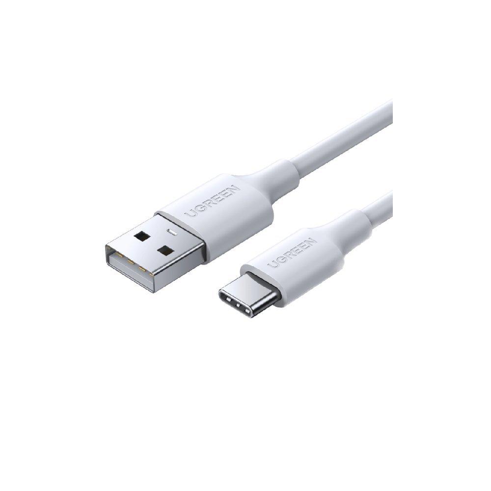 يوغرين كابل شحن ونقل بيانات من يوجرين USB إلى USB-C بطول 1 متر أبيض اللون: أبيض