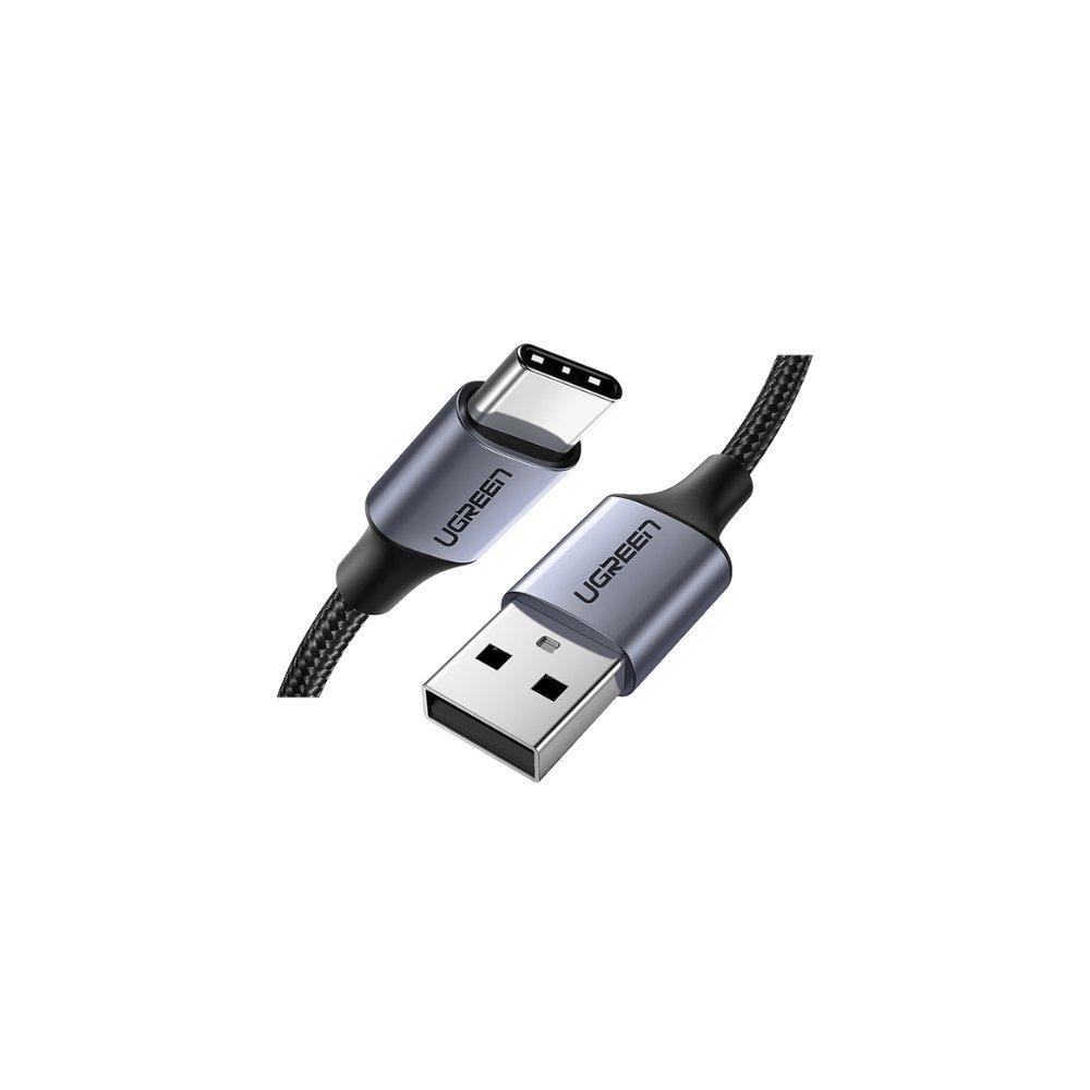 يوغرين كابل شحن يوجرين من USB-A إلى USB-C من الألومنيوم المضفر 2 متر