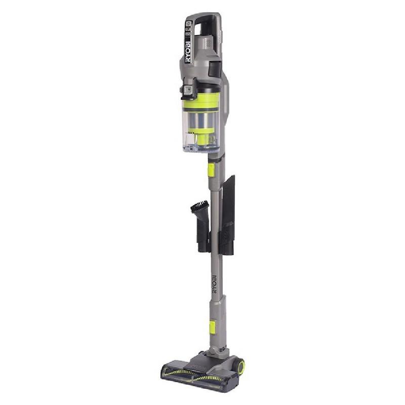Ryobi ريوبي RSVS18-0 مكنسة كهربائية أرضية لاسلكية، قوة شفط 30 AirWatt، فوهة 24 سم، مع بطارية 4Ah وشاحن