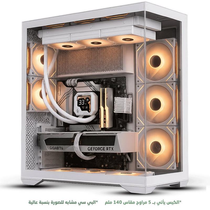 تجميعة بي سي أبيض i7-14700kf┃rtx5070 ti┃ddr5 32gb