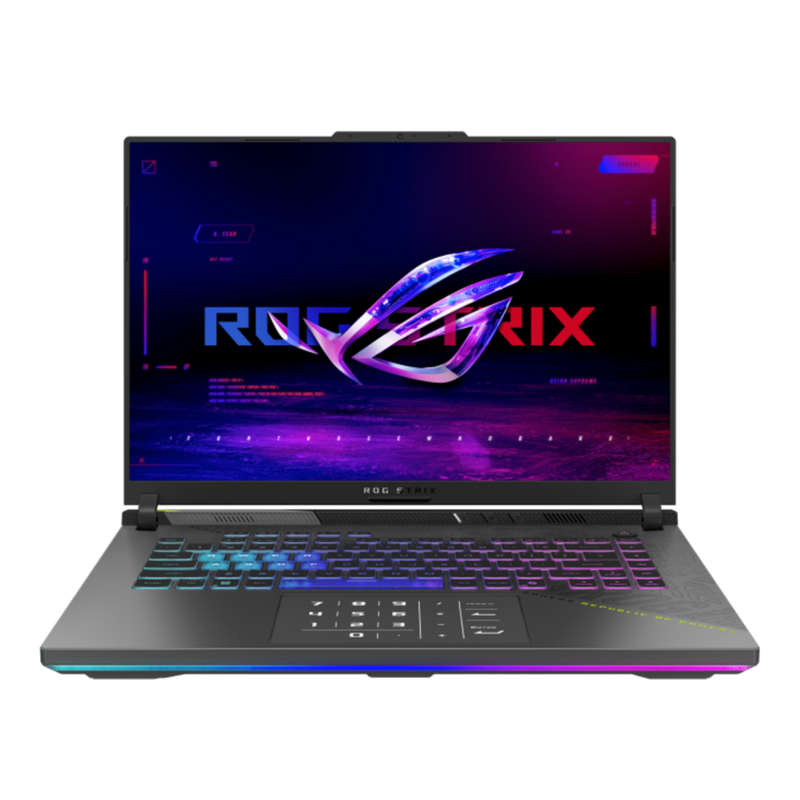 لابتوب ألعاب أسوس روج ستريكس g16 بمعالج رايزن 9 9955hx3d، ذاكرة 32 جيجابايت، ssd ‏1 تيرابايت، rtx 5070 ti ‏12 جيجابايت، شاشة 16 بوصة، ويندوز 11 هوم