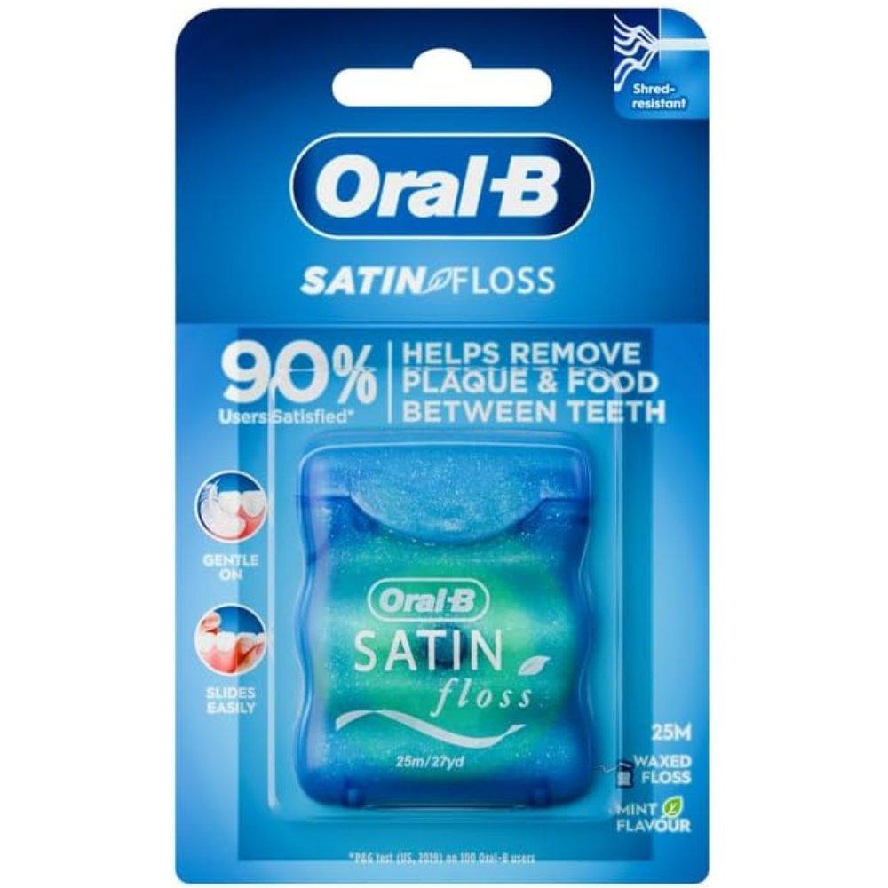 اورال بي ORAL-B oral-b Satin Floss Mint Dental Floss 25 M