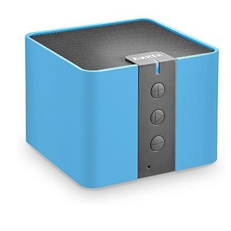 مكبر صوت بلوتوث كلاسيكي محمول من أنكر (anker a7908033) - صوت عالي الدقة ومجسم مع مضخم باس - بطارية تدوم 20 ساعة - لون أزرق