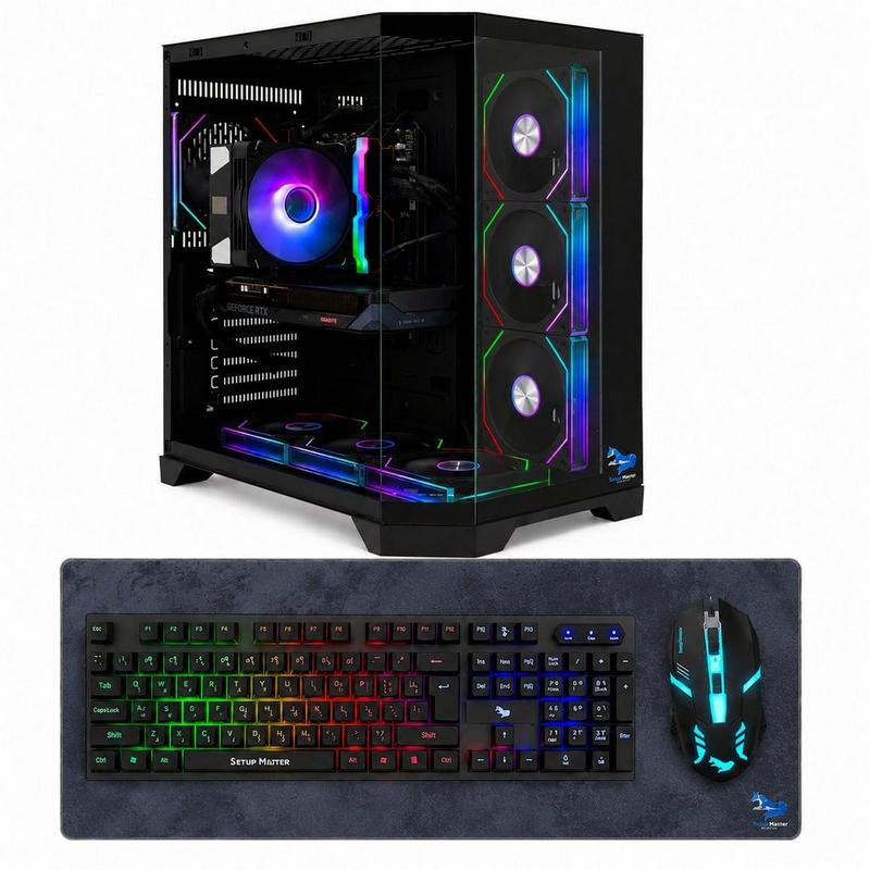 حاسوب ألعاب بمعالج intel core i5-14400f / 16gb ram ddr5 / 1tb ssd / 8gb nvidia geforce rtx 5060 ti
