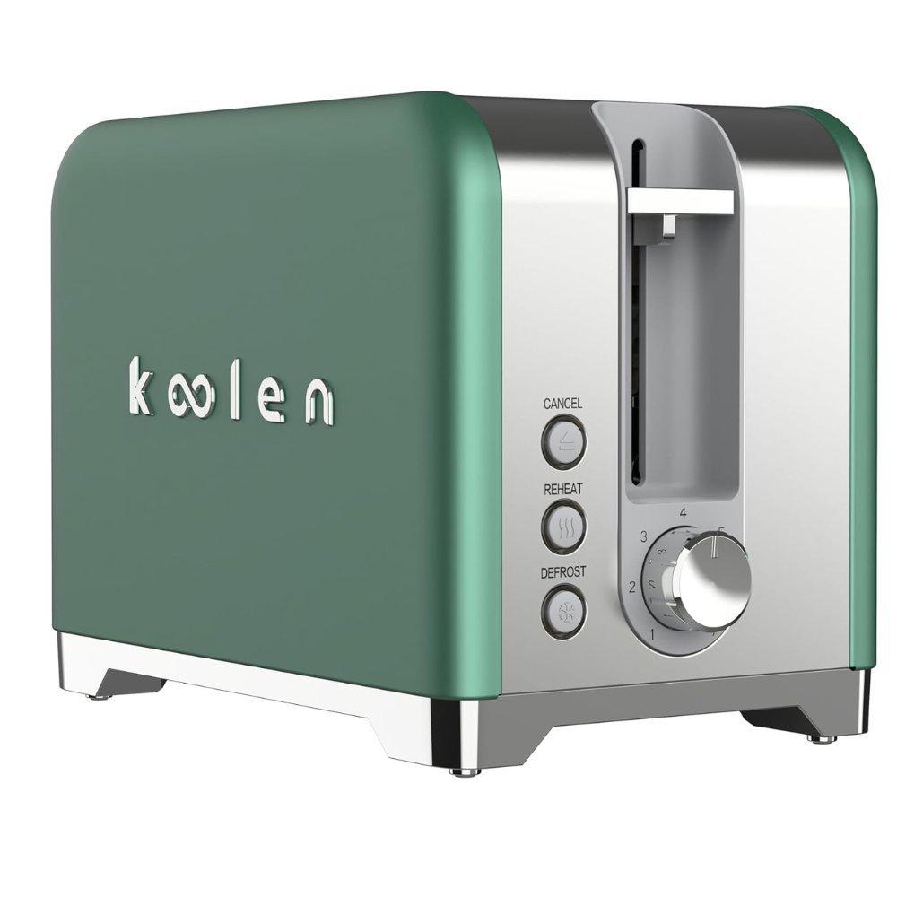 koolen Koolen Double Stainless Steel Toaster 930W , Number of Slices: 2