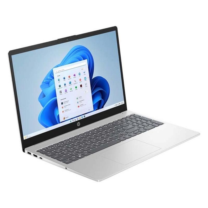 لابتوب اتش بي 15-fd0068nx دوس(بدون ويندوز) المعالج انتل كور 5-120u, الرامات 8 جيجابايت, سعة التخزين 512 m.2, الشاشة 15.6 بوصه فل اتش دي 1920x1080, نظام التشغيل دوس - فضي — صورة 1