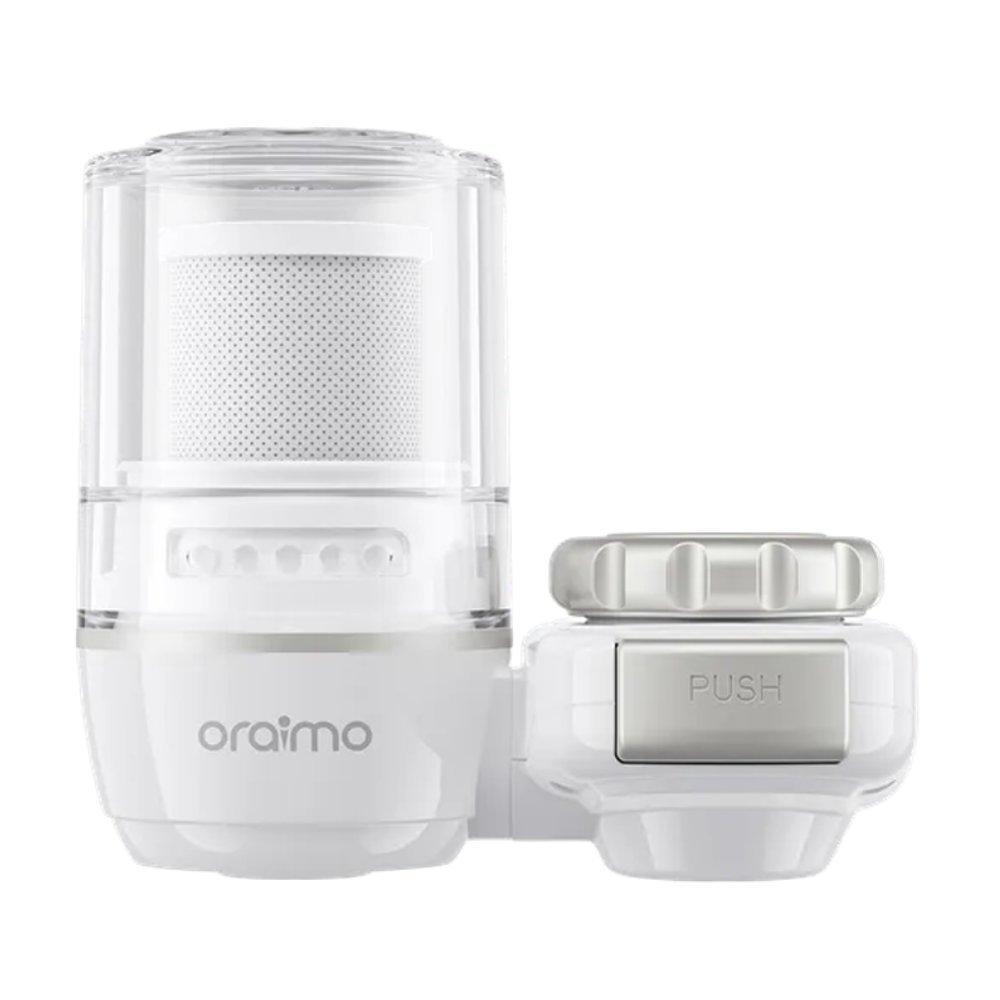 فلتر مياه صنبور أوريمو كلين سيب متعدد الطبقات لون أبيض | نظام تنقية مياه الصنبور الذكي oraimo cleansip للمطبخ سهل التركيب