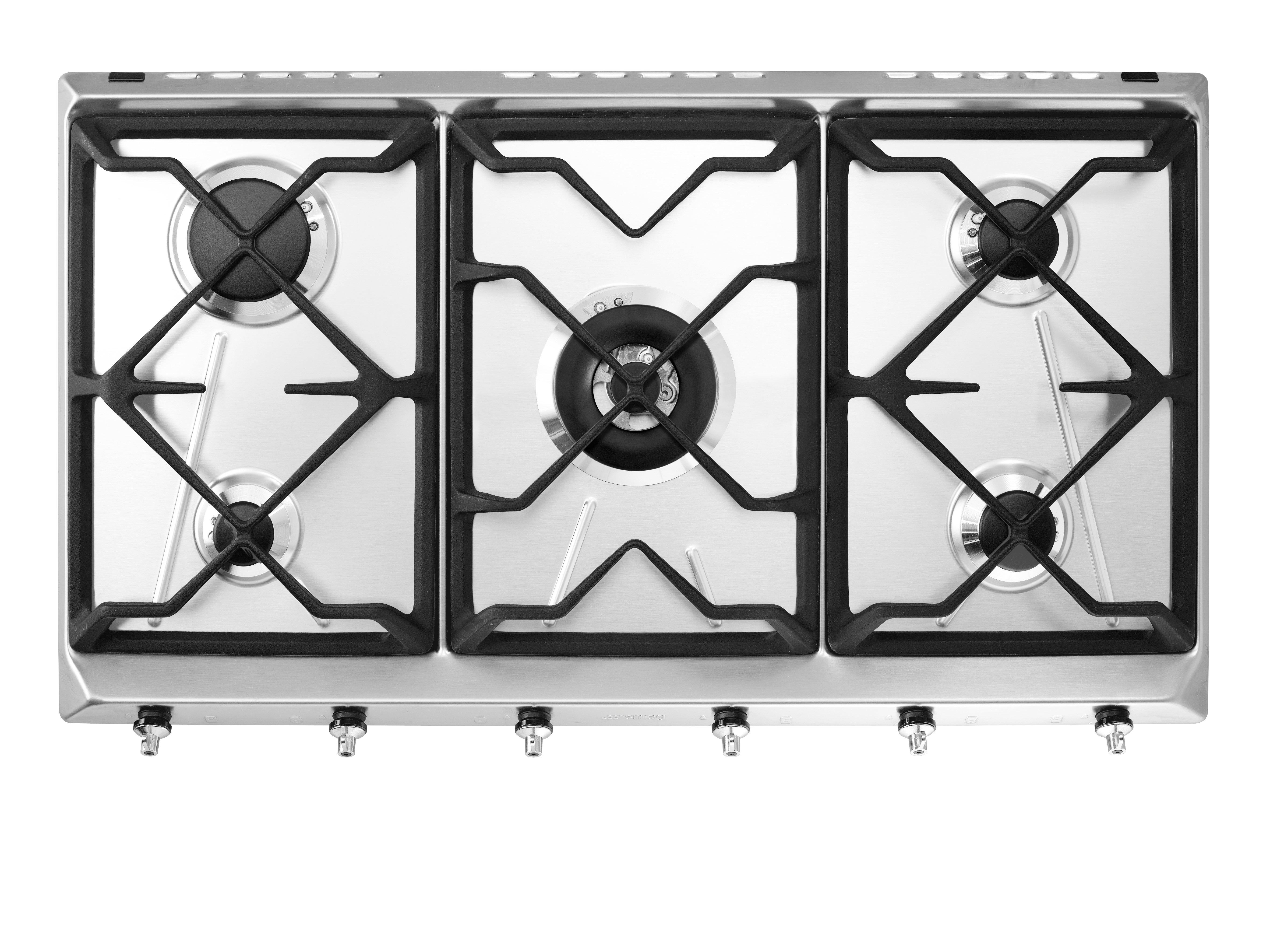 smeg Smeg 90cm built-in Gas Hob , Appliance Type: Cooktop / Hob, Fuel Type: Gas, Number of Burners / Zones: 5, Built-in, Knobs, 2 Years