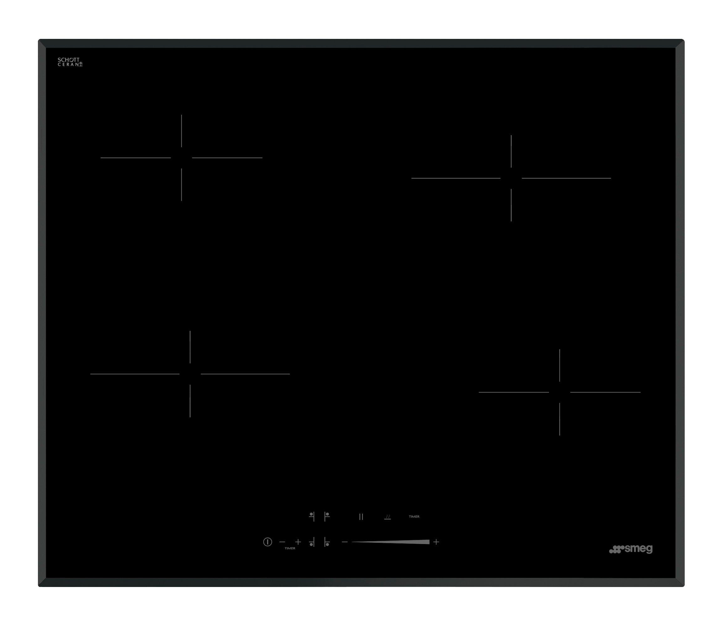 smeg Smeg 60cm built-in Electric Ceramic Hob , Fuel Type: Electric, Number of Burners / Zones: 4, Display Type: Digital, Built-in, Touch, 2 Years
