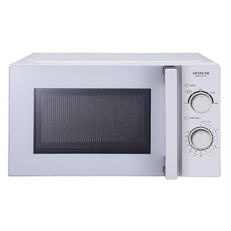 فرن ميكروويف هيتاشي 20 لتر أبيض موديل hmr-m2001-s6 بقدرة 700 واط و5 مستويات طاقة | ميكروويف تسخين وتذويب سريع مع ضمان سنتين hitachi