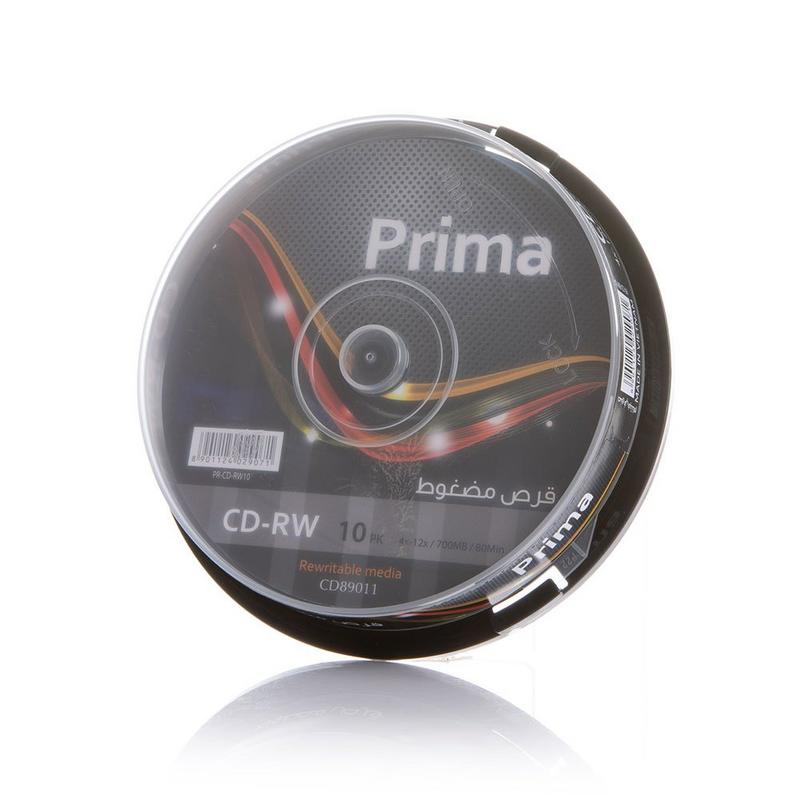 اقراص مضغوطة cd-rw سعه 700ميجا 80 دقيقة سرعه 4x-12x بريما