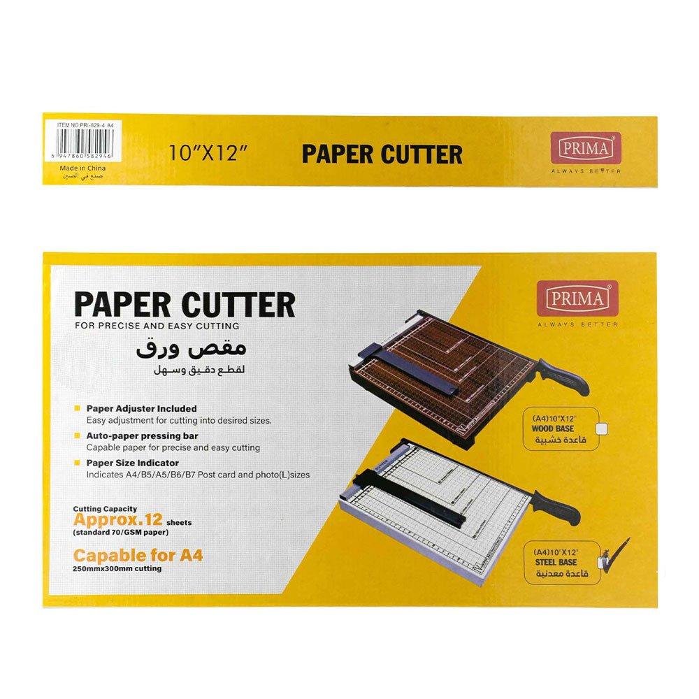 Prima paper cutter steel base for paper & photo sizes 25*30 white 1