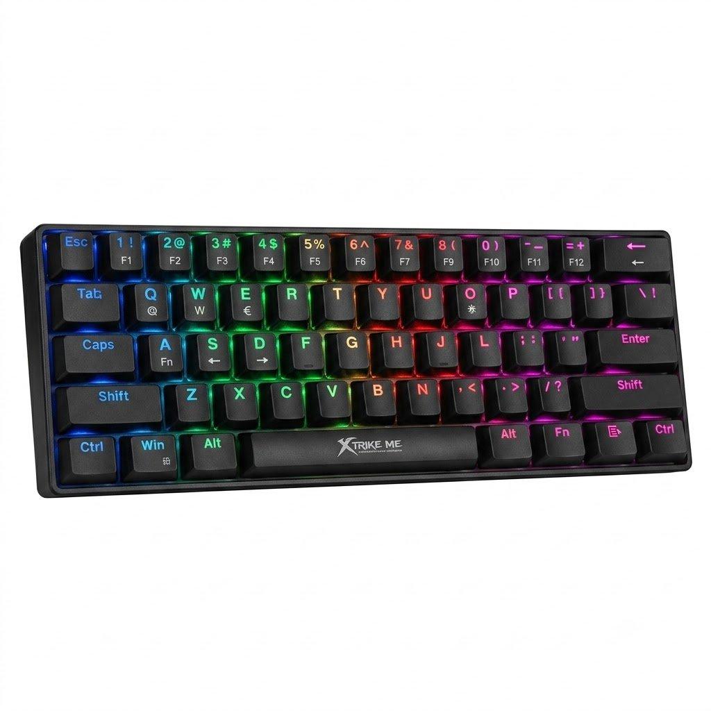 اكس تريك مي Xtrikeme gk- Bk Wireless Keyboard bluetooth
