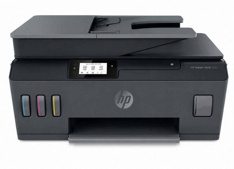 Hp طابعة ذكية لاسلكية تانك 530 للطباعة والمسح الضوئي والنسخ وadf
