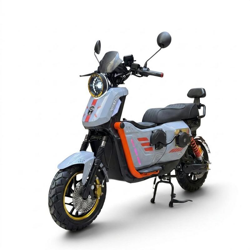 دباب سكوتر كهربائي الديار الهجين 2027 بمحرك 5000w وبطارية 72v 50ah – مع نظام تتبع مواقع gps وجنوط كروم ذهبي وفرامل زيت وحامل جوال