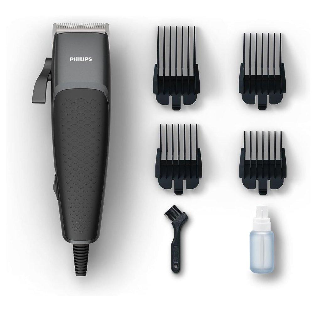 Philips hair clipper series 3000 (model hc3100/13) - durable corded hair clipper with 4 click-on combs & taper lever 1