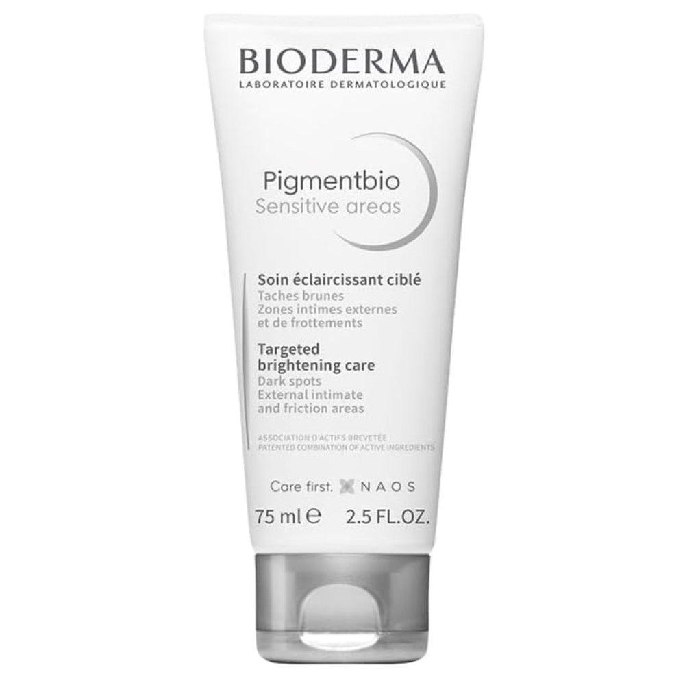 Bioderma pigmento lightening cream for sensitive areas 75ml | safe intimate skin whitening & dark spot corrector tone evening cream 1