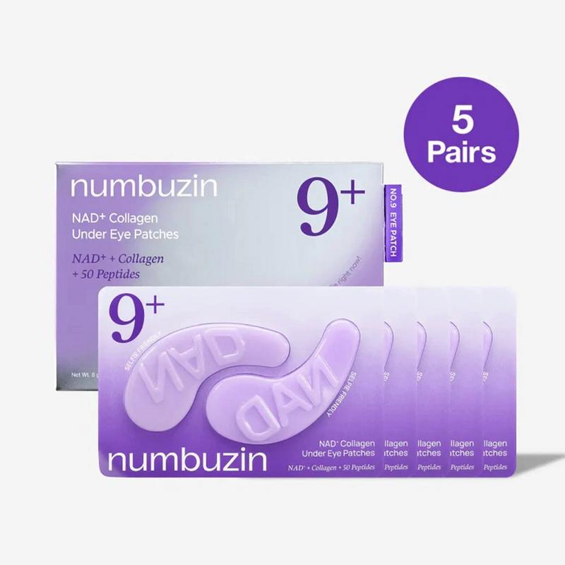 نامبوزين لاصقات العين nad+ وكولاجين رقم 9 - 5 أزواج، 8غ لكل زوج