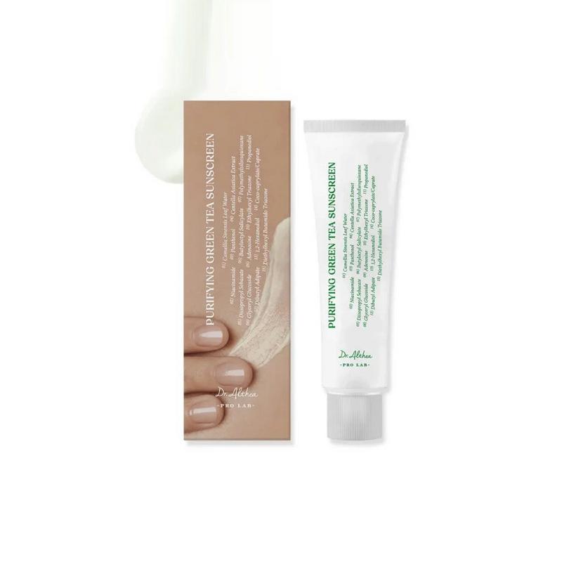 دكتور الثيا واقٍ شمس منقّي بالشاي الأخضر spf50+ pa++++ سعة 50 مل.