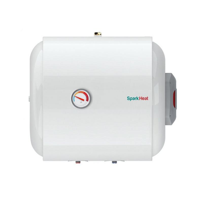 سخان مياه كهربائي أفقي spark heat من الخزف السعودي سعة 50 لتر مع ضمان 3 سنوات، erp nr f، 1200 واط، 220–240 فولت