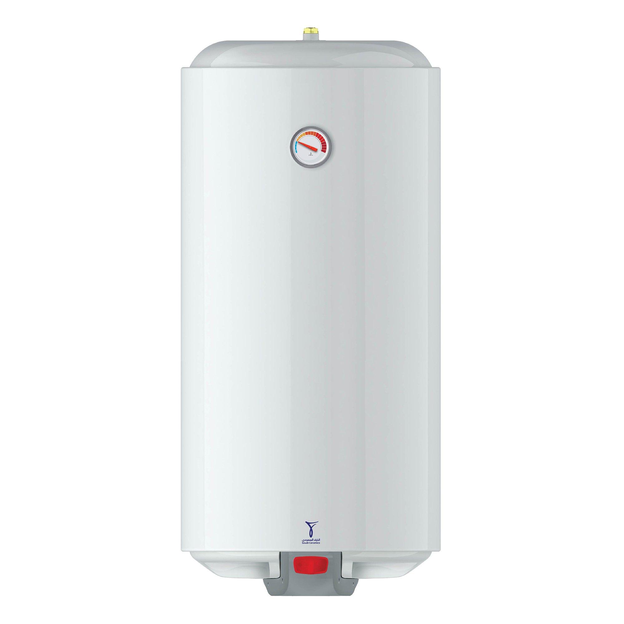 SAUDI CERAMIC SAUDI CERAMIC Vertical Electric Water Heater 100 Liter 100000 ml 1500W , Power Source: Electric Corded, Product Type: WATER HEATERS, Voltage (V): 220, Wall-Mounted, 5 Years