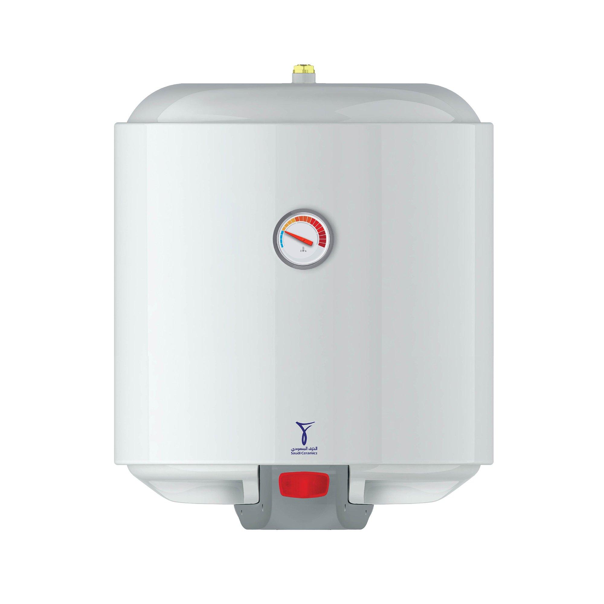 SAUDI CERAMIC SAUDI CERAMIC Vertical Electric Water Heater 50 Liter 50000 ml 1200W , Power Source: Electric Corded, Product Type: WATER HEATERS, Voltage (V): 220, Wall-Mounted, 5 Years