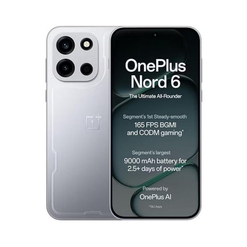 إصدار oneplus nord 6 بذاكرة 8gb ram 256gb 5g ونسخة كويك سيلفر إنترناشونال