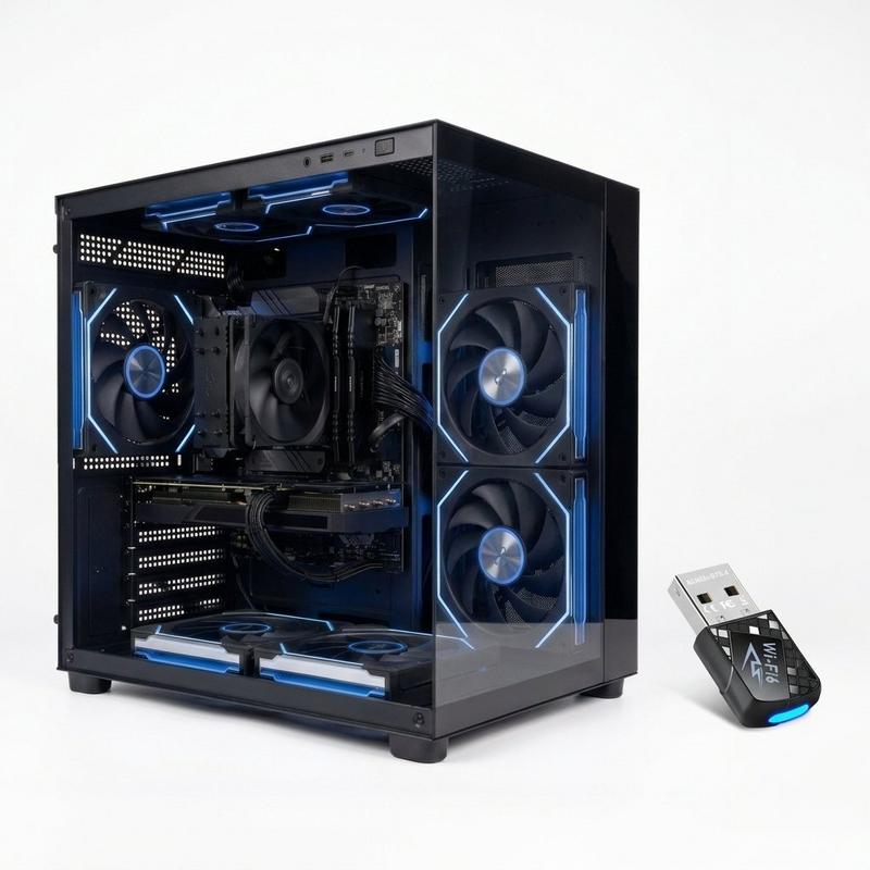Rtx 5060 ti 8gb | core ultra 5 230f | 16gb ddr5 قيمنق تجميعة أسود — سنتني ضمان | أصلي rgb | 1tb nvme | windows 11 pro
