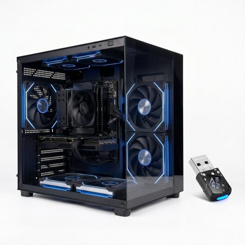 Rtx 5060 8gb | core ultra 5 230f | 16gb ddr5 rgb قيمنق تجميعة أسود — سنتني ضمان | أصلي | 1tb nvme | windows 11 pro