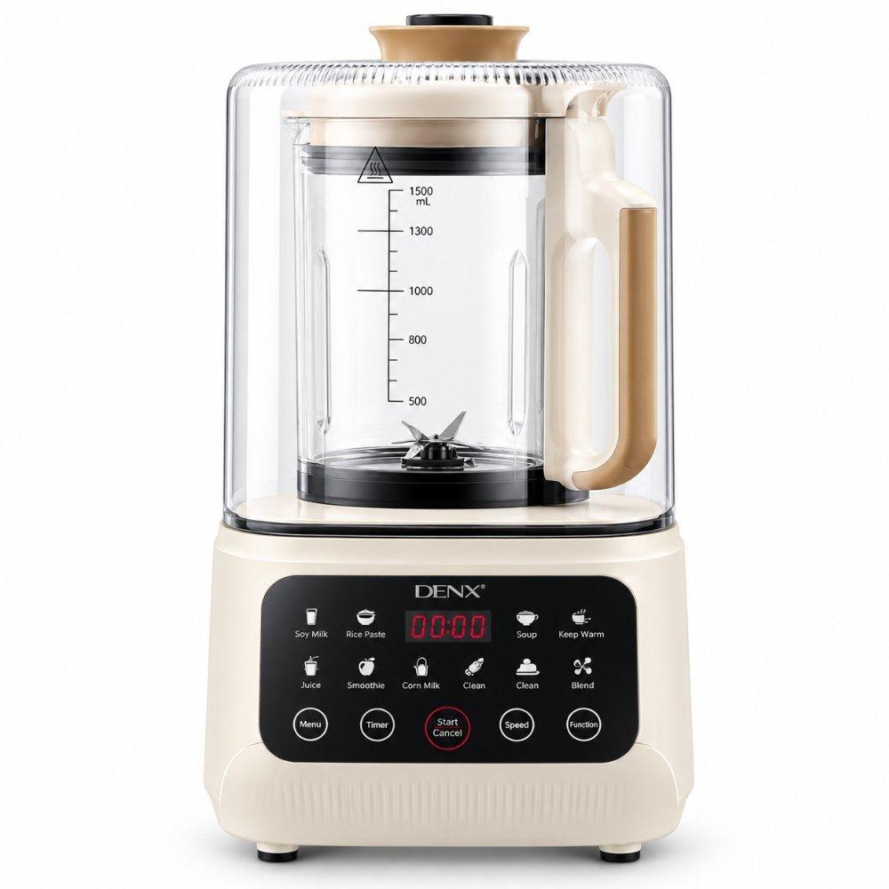 denx Denx Touch Blender 1500 ml , Material: Stainless Steel, Blender Type: Countertop, Jar Capacity (Liters): 1.5, Blade Material: Stainless Steel, Glass, Yes, Blender, White, Yes