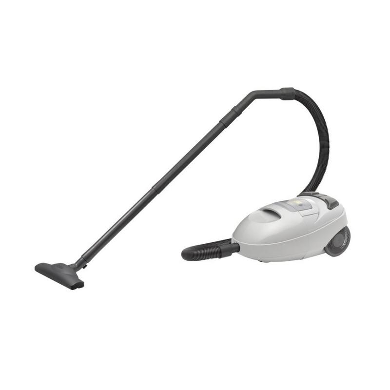 مكنسة هيتاشي الكهربائية 1600 واط بسعة 5 لتر مع فلتر هيبا موديل cv-w1600ss220pg لون رمادي بلاتيني | مكنسة هيتاشي hitachi vacuum cleaner — صورة 1