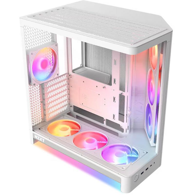كيس بي سي احترافي من ان زي اكس تي nzxt h6 rgb+ لون أبيض