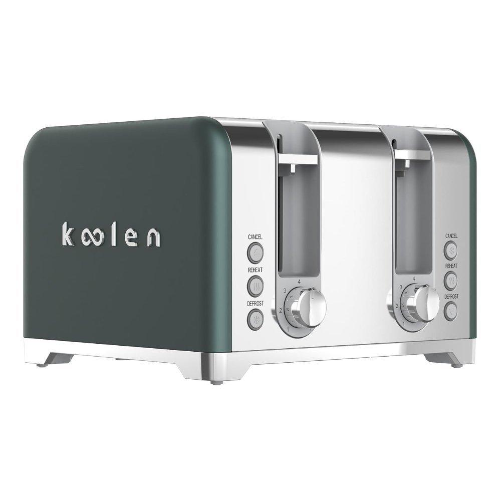 koolen Koolen Limited Line 4-slice Electric Toaster 1860W , Number of Slices: 4, Reheat Function: Yes, Appliance Type: Toaster