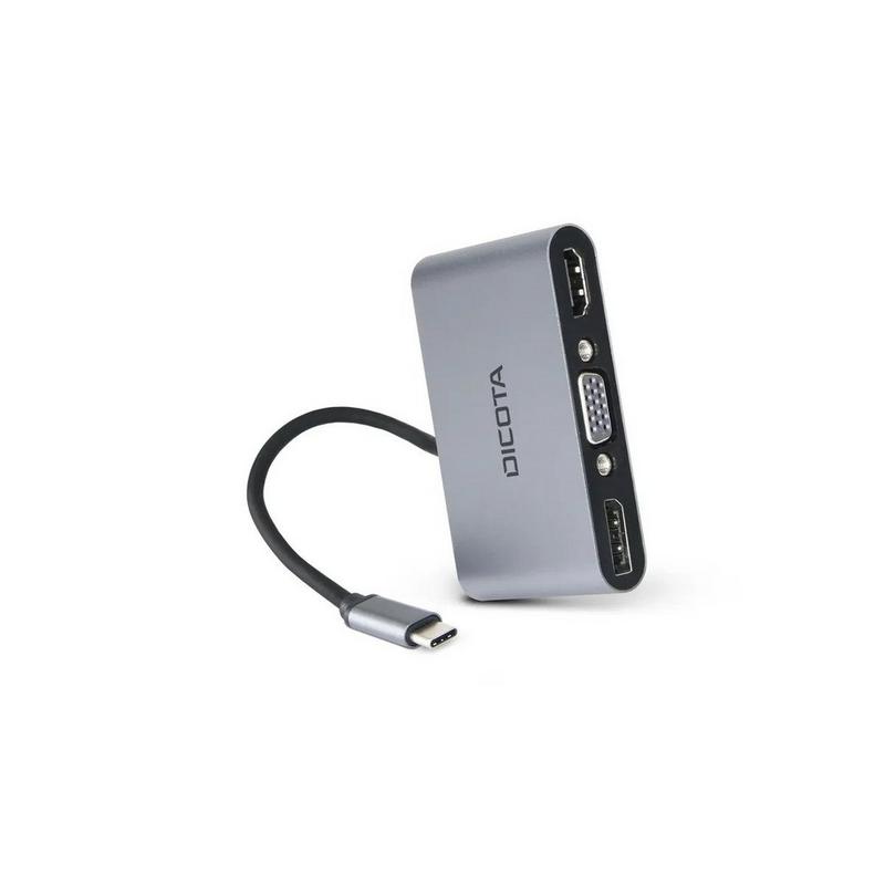 محطة إرساء محمولة usb-c ‏5 في 1 بدقة 4k وhdmi/dp ودعم pd بقدرة 100 واط